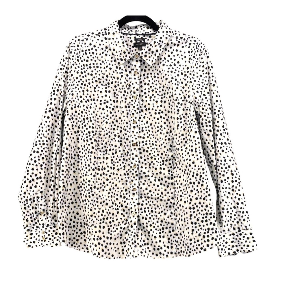 Talbots Button Up Shirt Cream 16